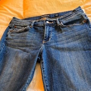 Blue Straight Leg Jeans with Classic Indigo Wash